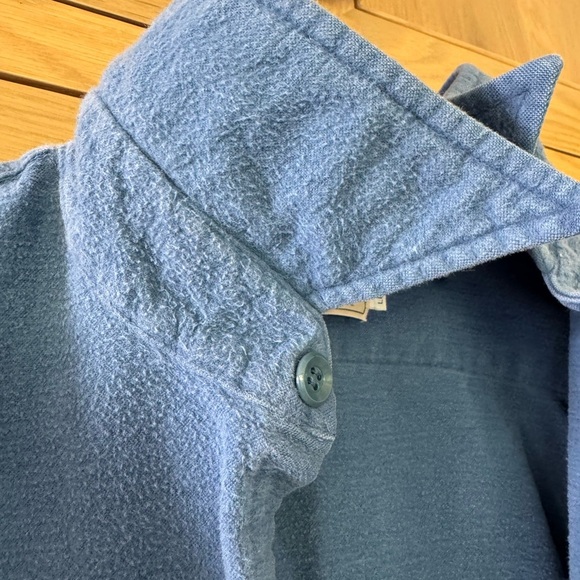 Vintage 80's L.L. Bean Men's Cotton Flannel Washed and Worn Buttondown 16.5 Long - Picture 7 of 12